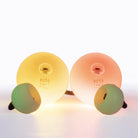 LED poi glowing with white background