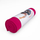 Hot pink stretching silk packaged