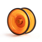 Henry's lizard yo-yo in orange at angle