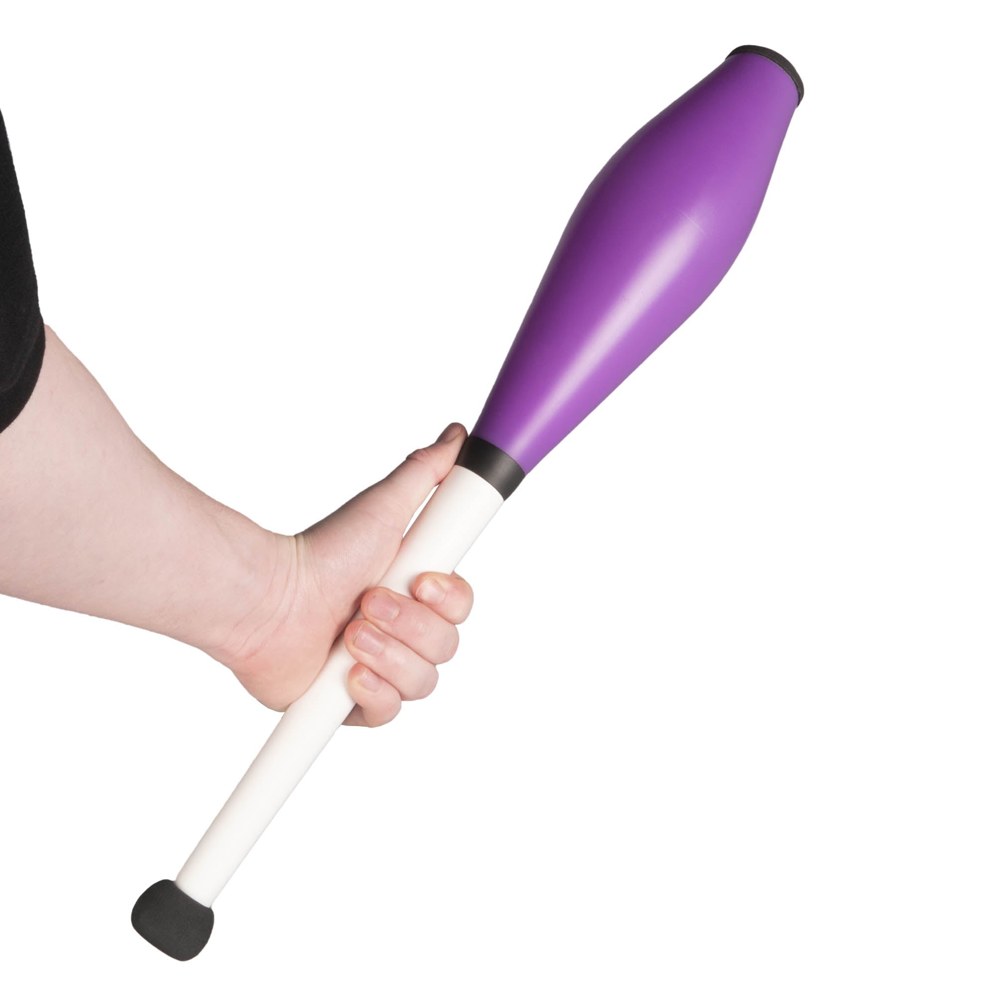 Purple Henry's loop juggling club in hand