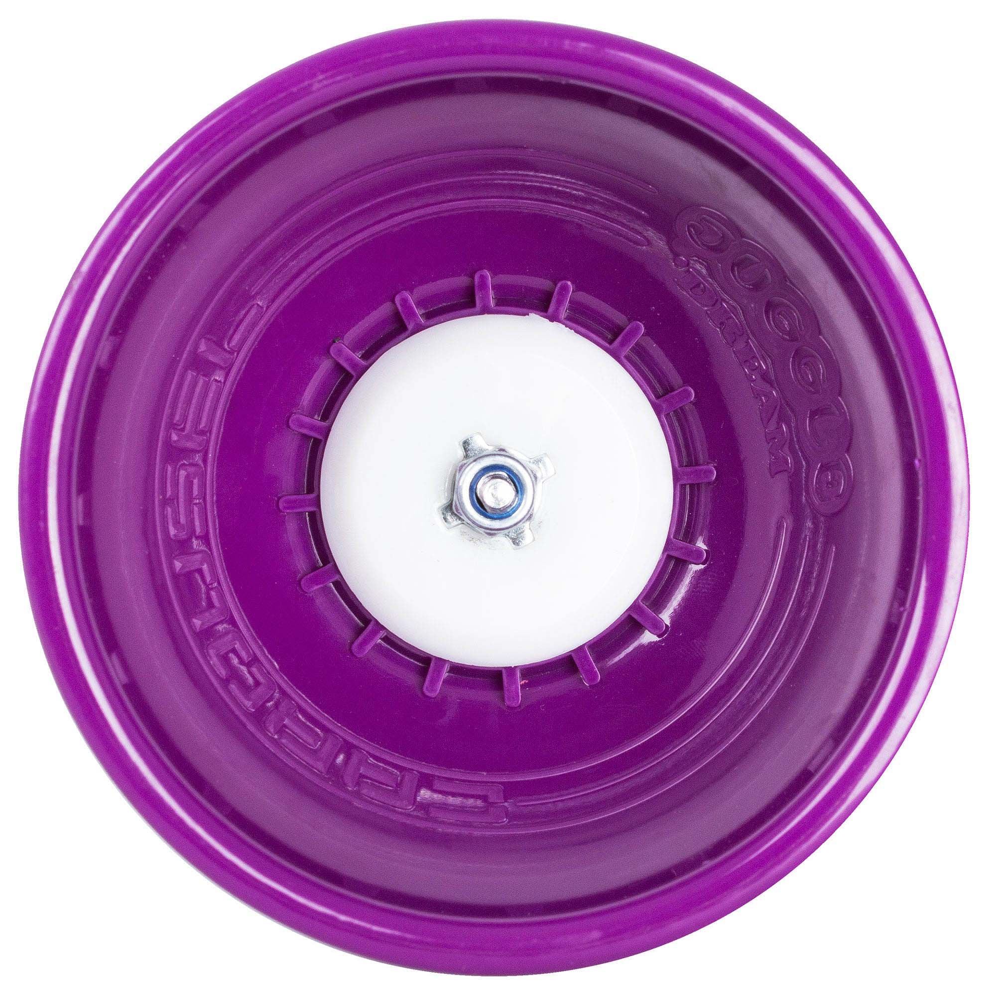 Juggle dream carousel in purple laying straight on