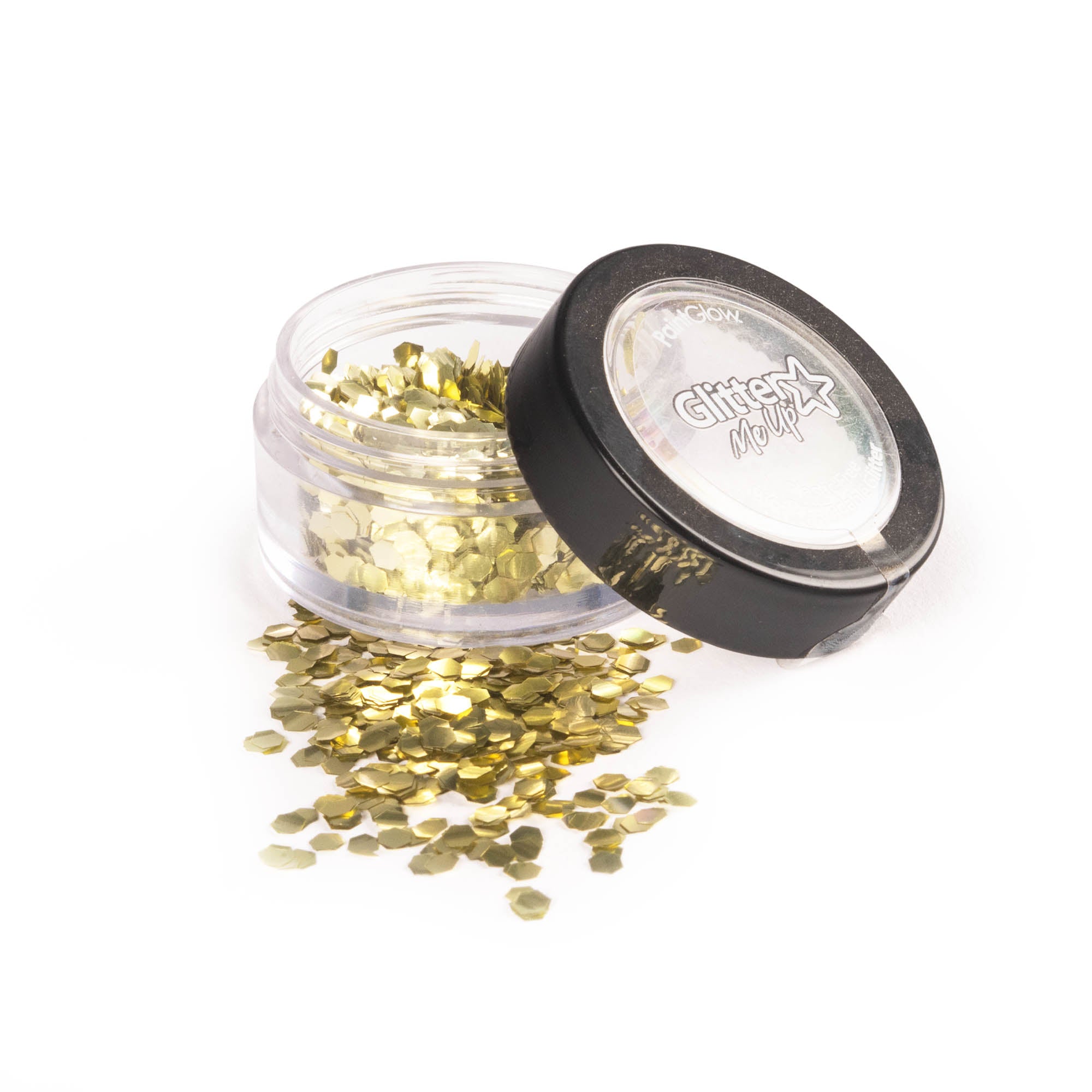 Gold dust glitter chunky spill