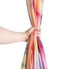 Cosmic rainbow silk in hand