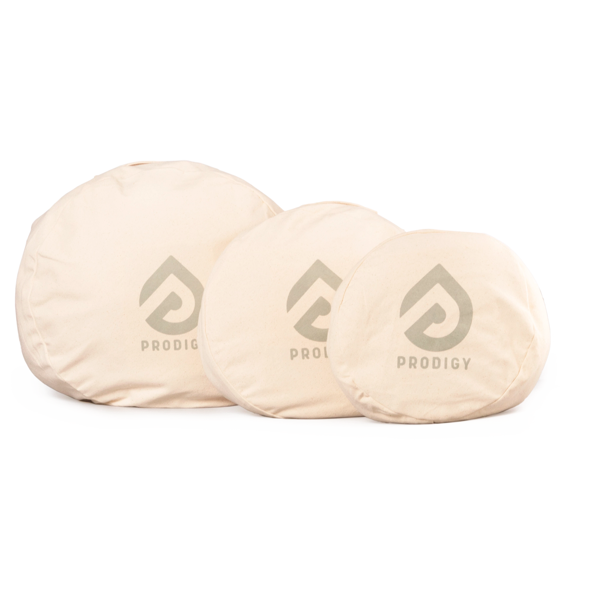 Prodigy eco aerial bag size comparison, front on