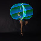 Glowing hoop action shot