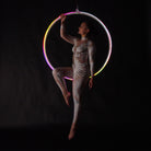 Glowing hoop action shot