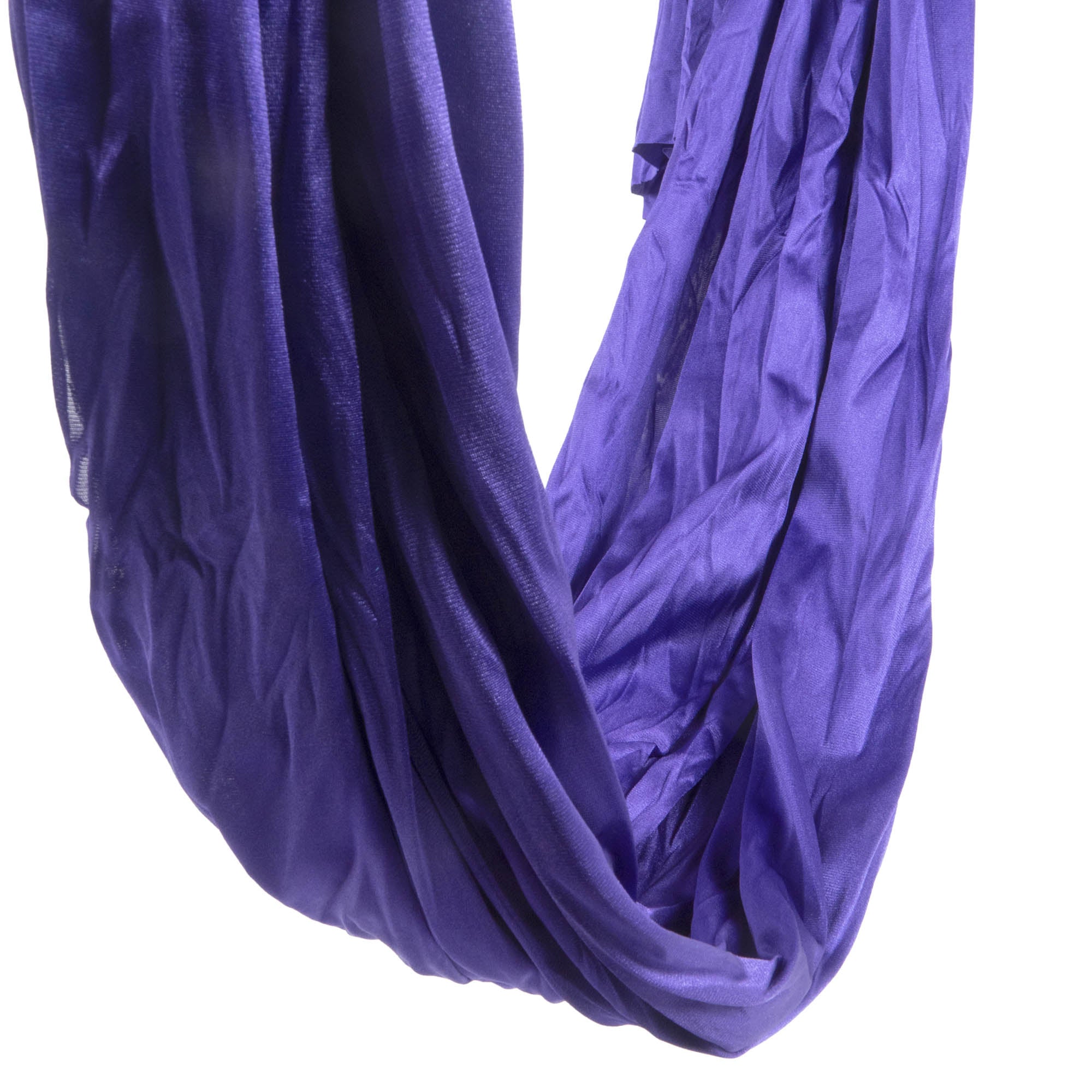 Prodigy 6m aerial yoga hammock in purple close up 