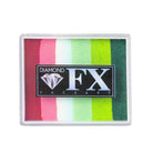 Diamond FX 50G split cake Mega Melon with lid on in a white background