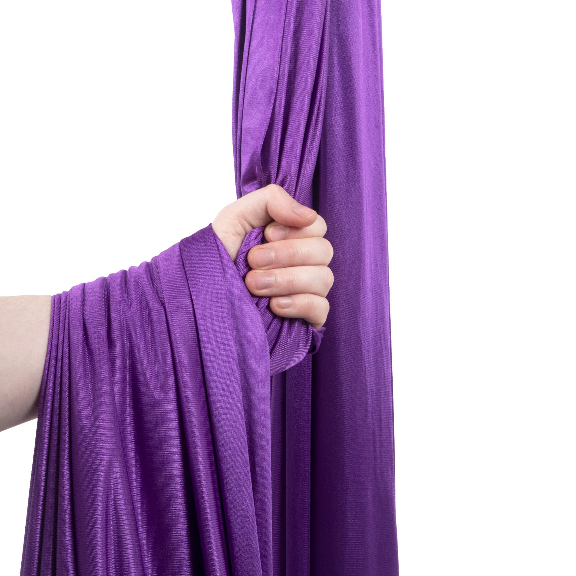 Purple hammock in hand