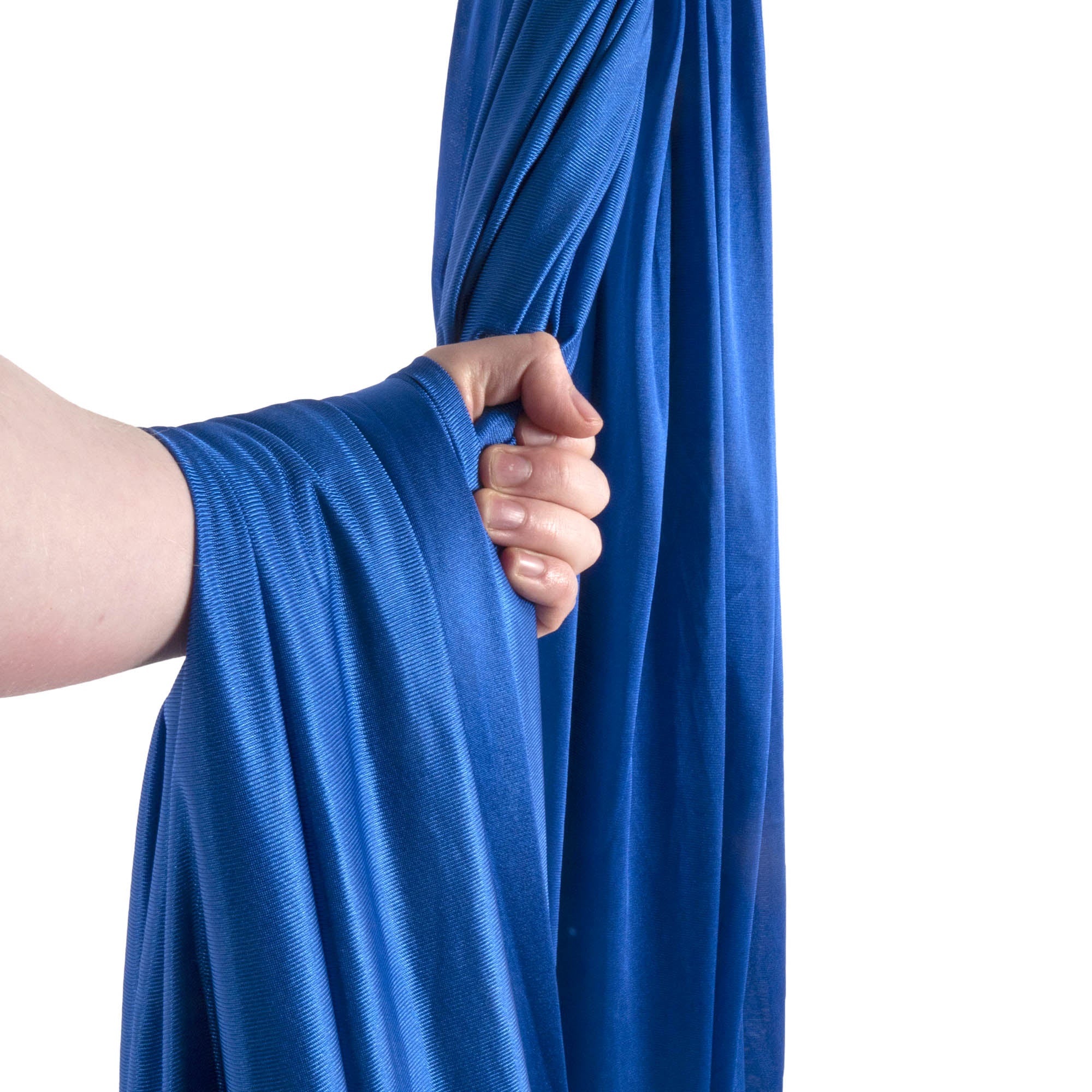 Royal blue hammock in hand