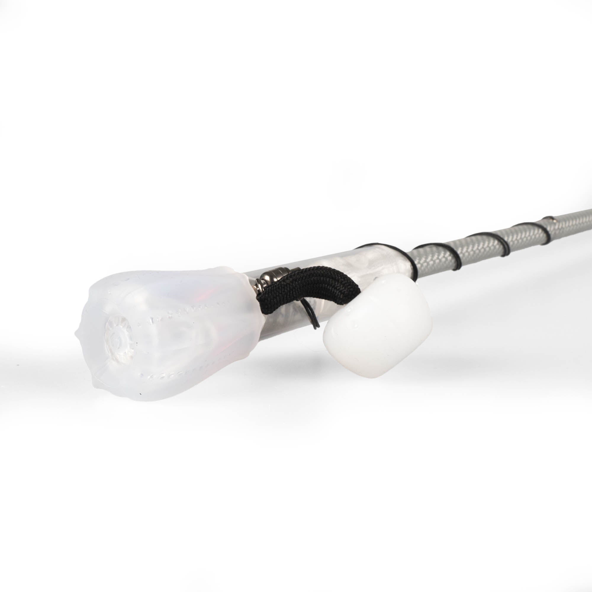 Flowtoys composite contact wand v2 close up of the wand end with knob attached