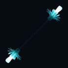 Flowtoys Composite LED Glow Flower Stick V2 glowing with a drak background