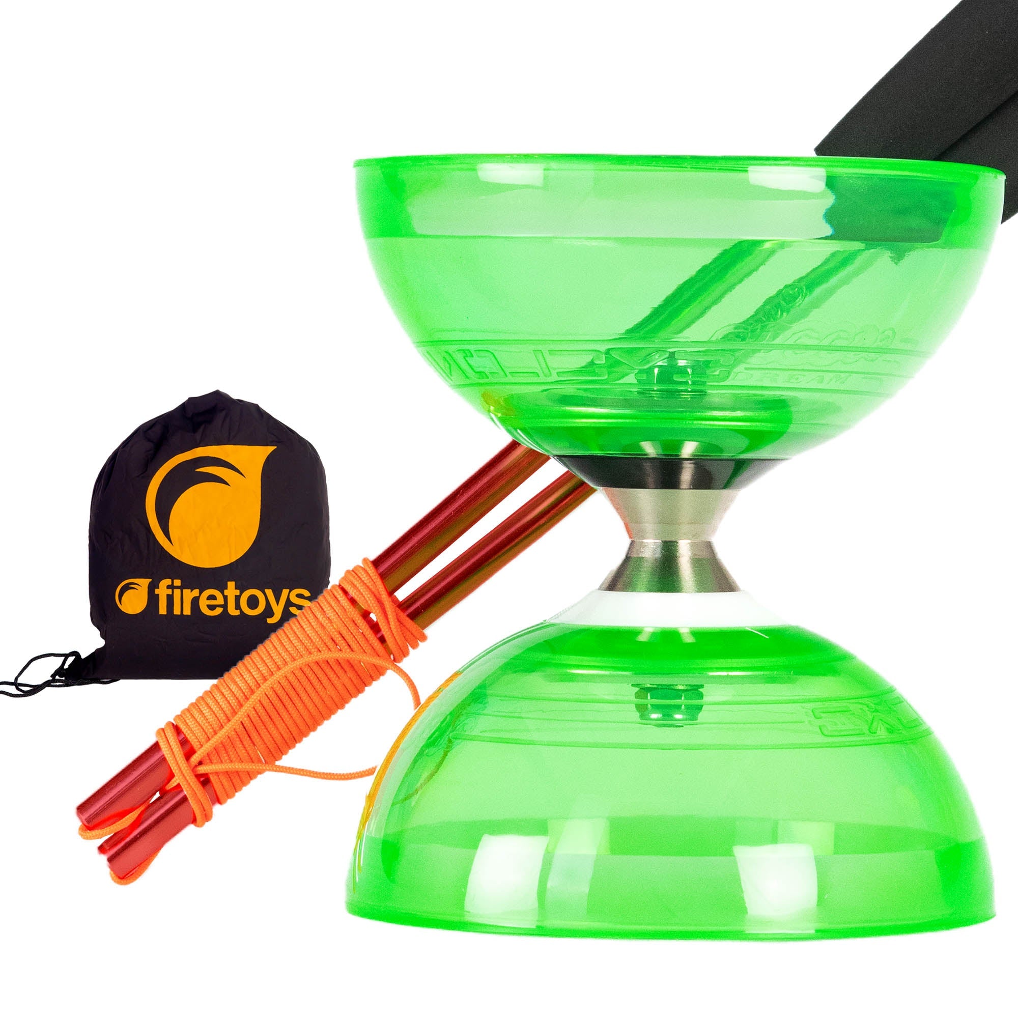 green with red sticks