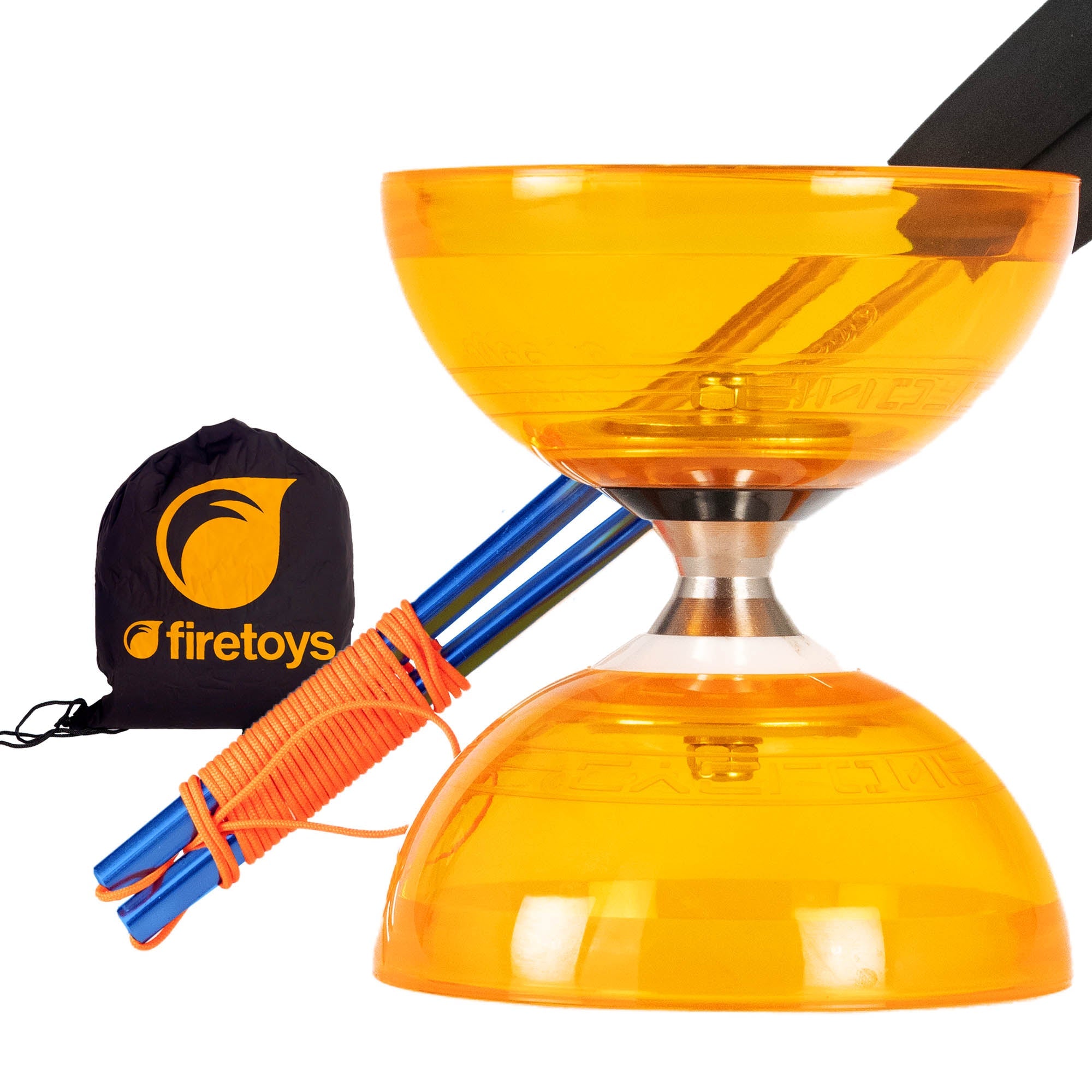 orange with blue sticks