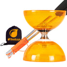 orange with silver sticks