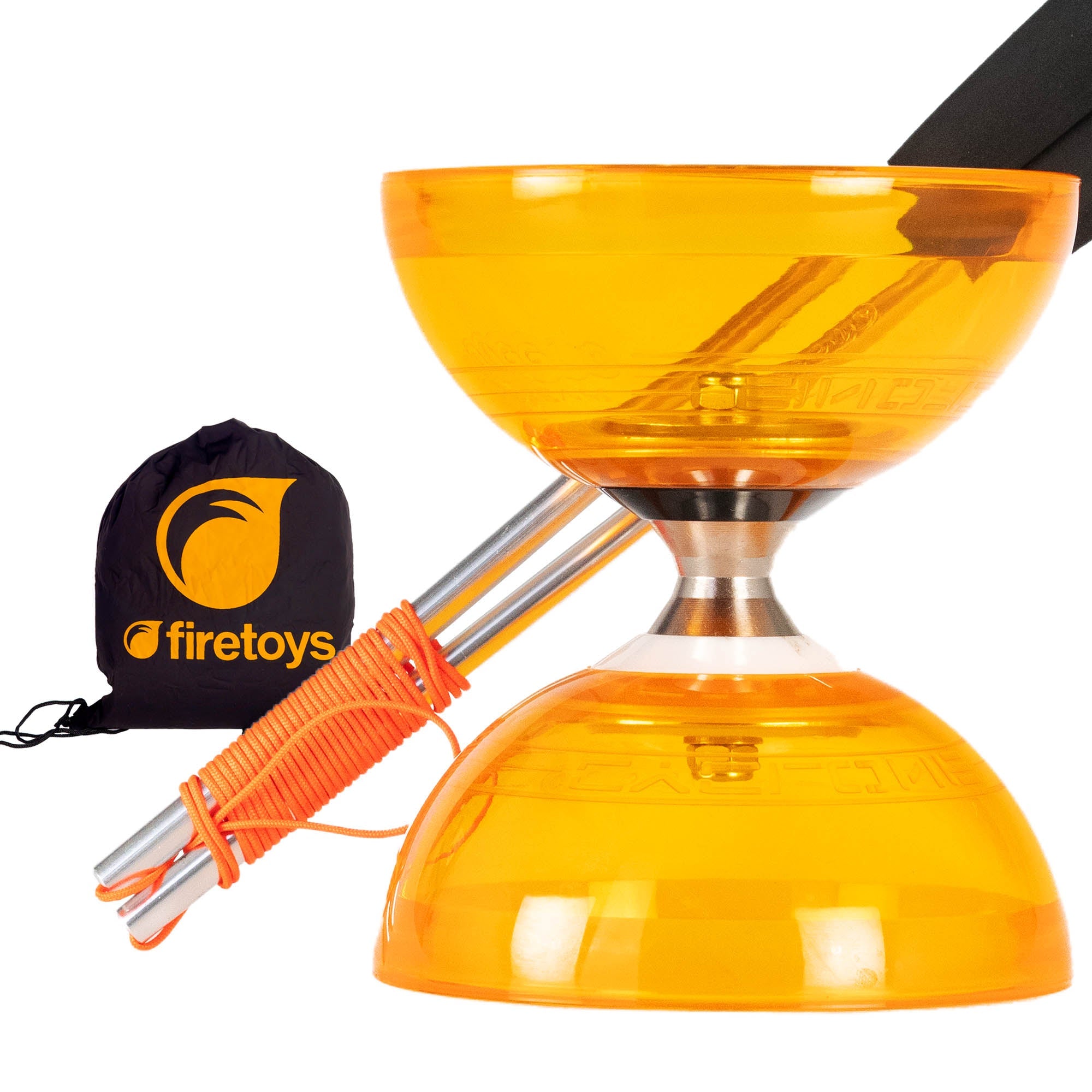 orange with silver sticks
