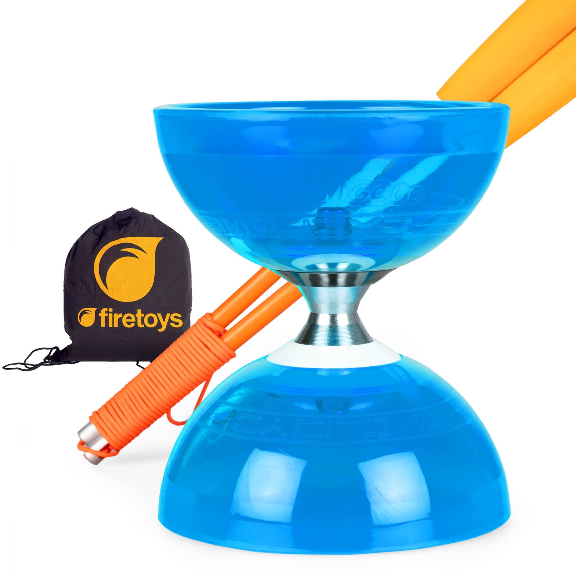 blue with orange sticks