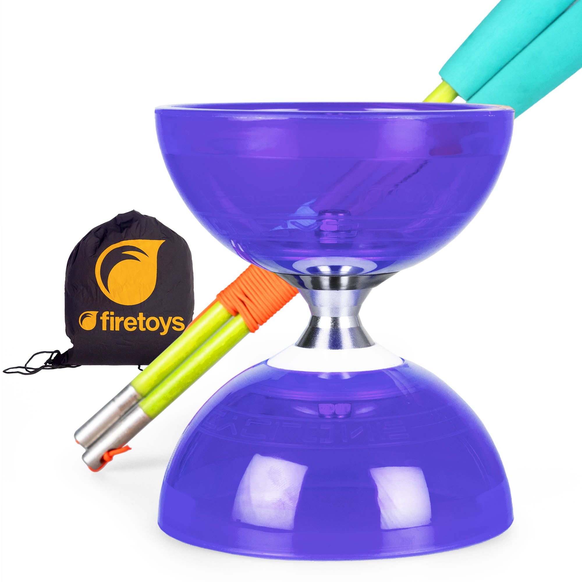 purple with green sticks