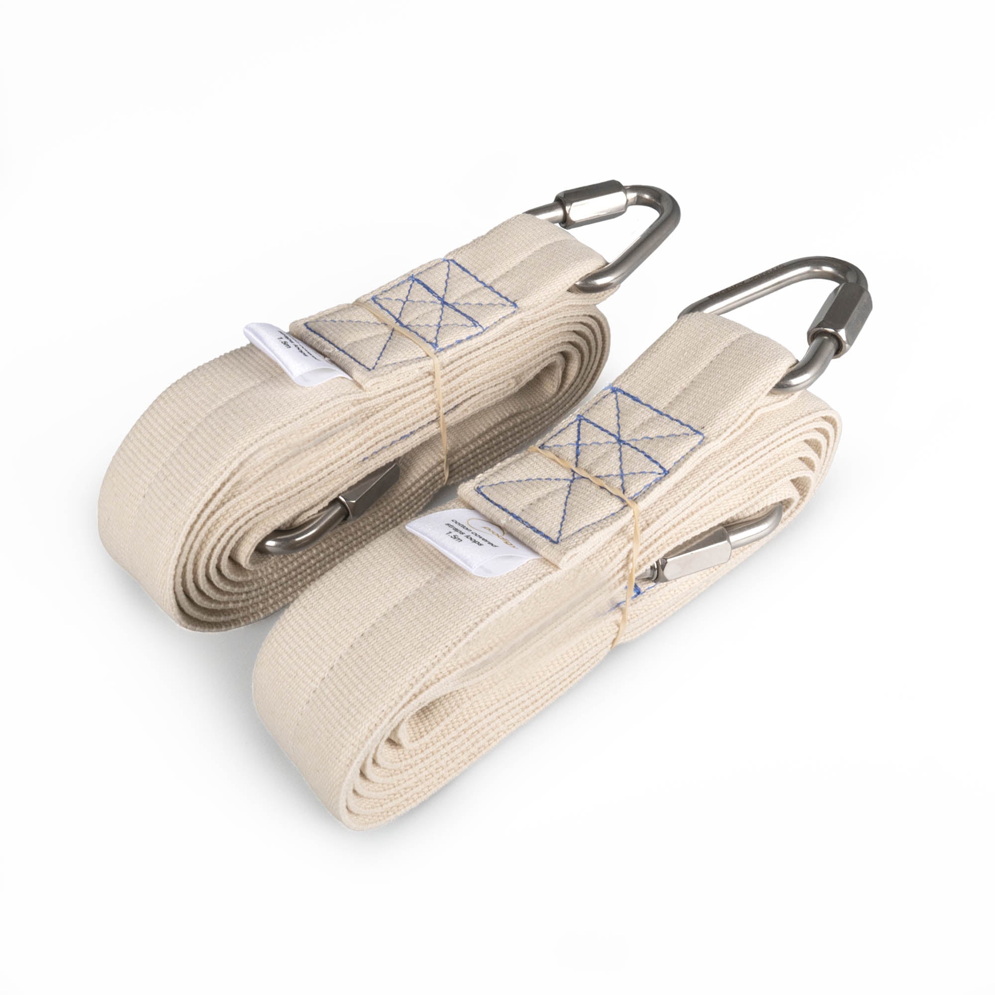 Pair of Prodigy cotton covered aerial loops coiled up