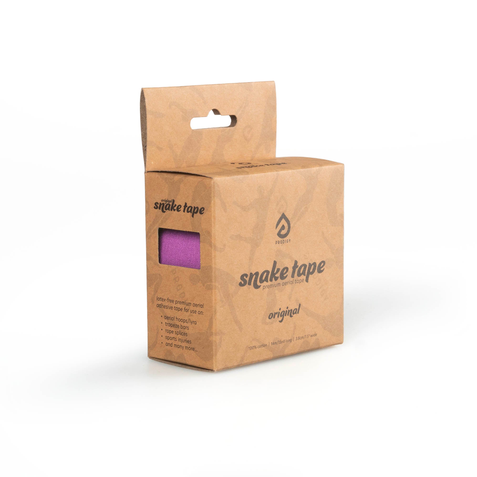 Prodigy snake tape packaged in Alium purple