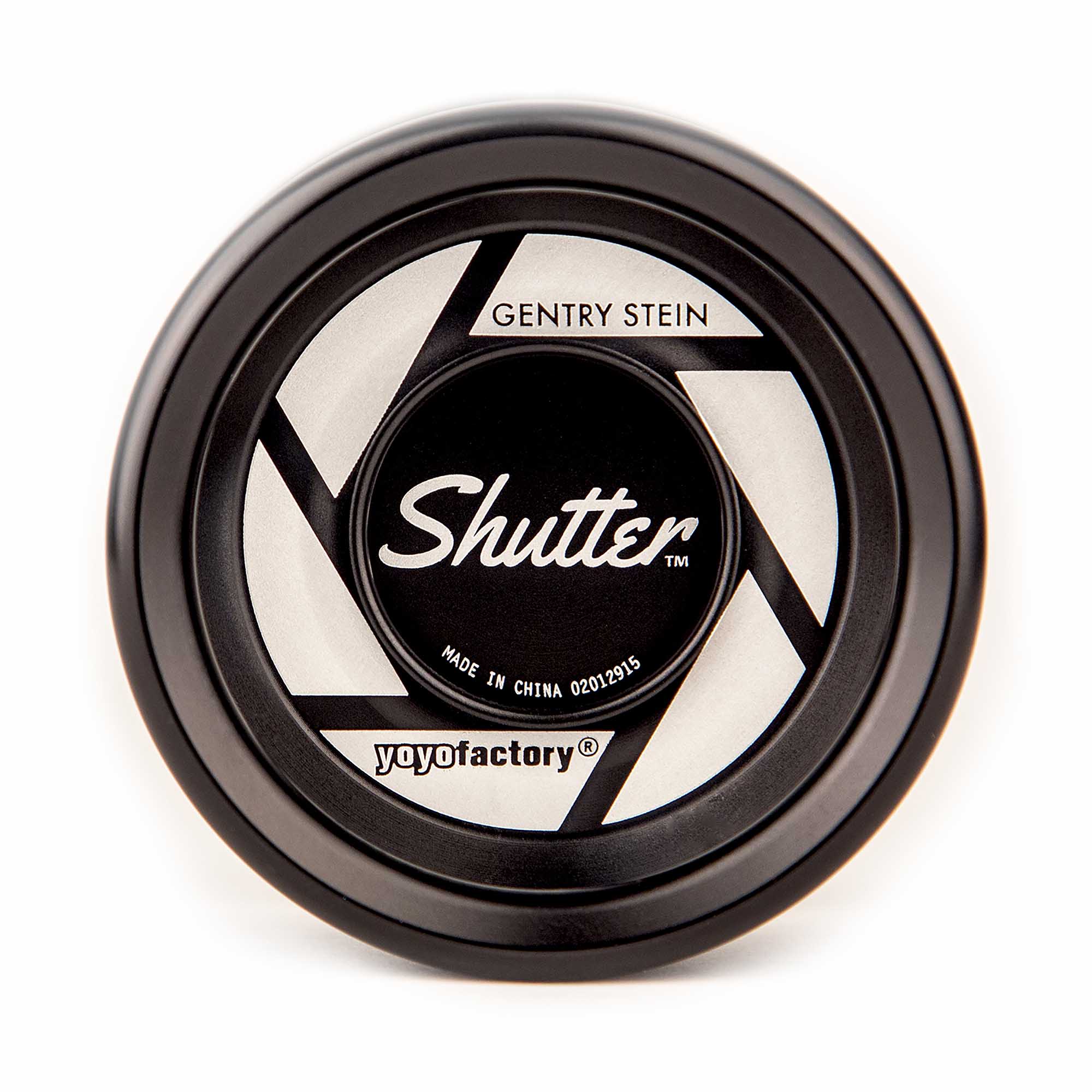 side view of black shutter